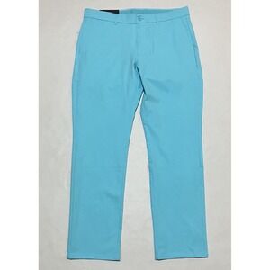 NWT Holderness & Bourne Mens Size 34 X 30 Tailored Fit Teal Performance Golf